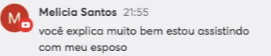 Depoimento de Melicia Santos sobre a imersão