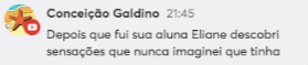 Depoimento de Conceição Galdino sobre a imersão